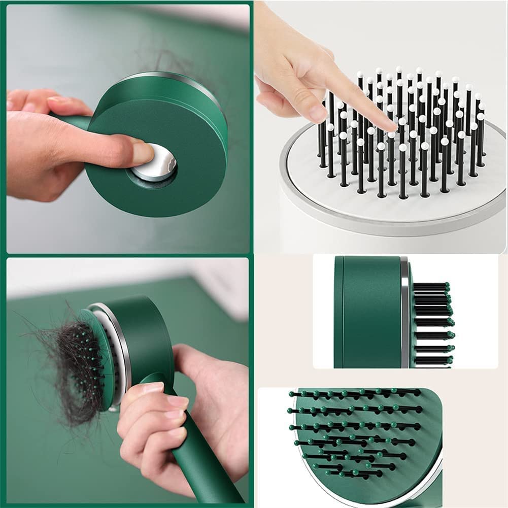 6034 Air Cushion Massage Brush, Airbag Massage Comb with Long Handle, Self-Cleaning Hair Brush, Detangling Anti-Static for All Hair 6034 Air Cushion Massage Brush, Airbag Massage Comb with Long Handle, Self-Cleaning Hair Brush, Detangling Anti-Static for All Hair